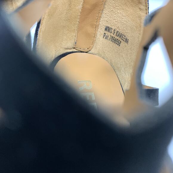 Report Kareena Cage Heels Womens Size 9 Faux Leather Strappy Black - Picture 5 of 8